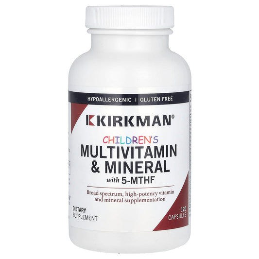 Kirkman Labs, Children's Multivitamin & Mineral with 5-MTHF, 120 Capsules - Image 1