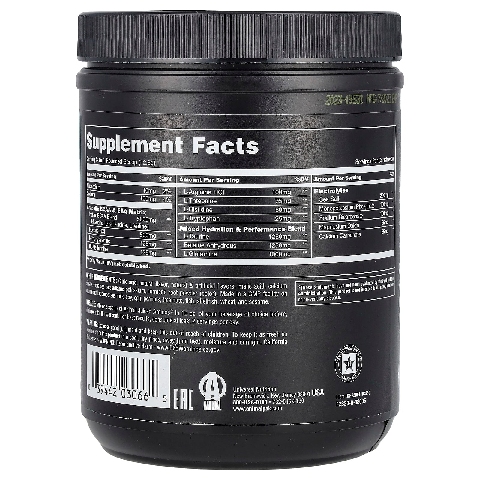 Animal Juiced Aminos, Essential Amino Acids for Post-Workout Recovery - Image 2