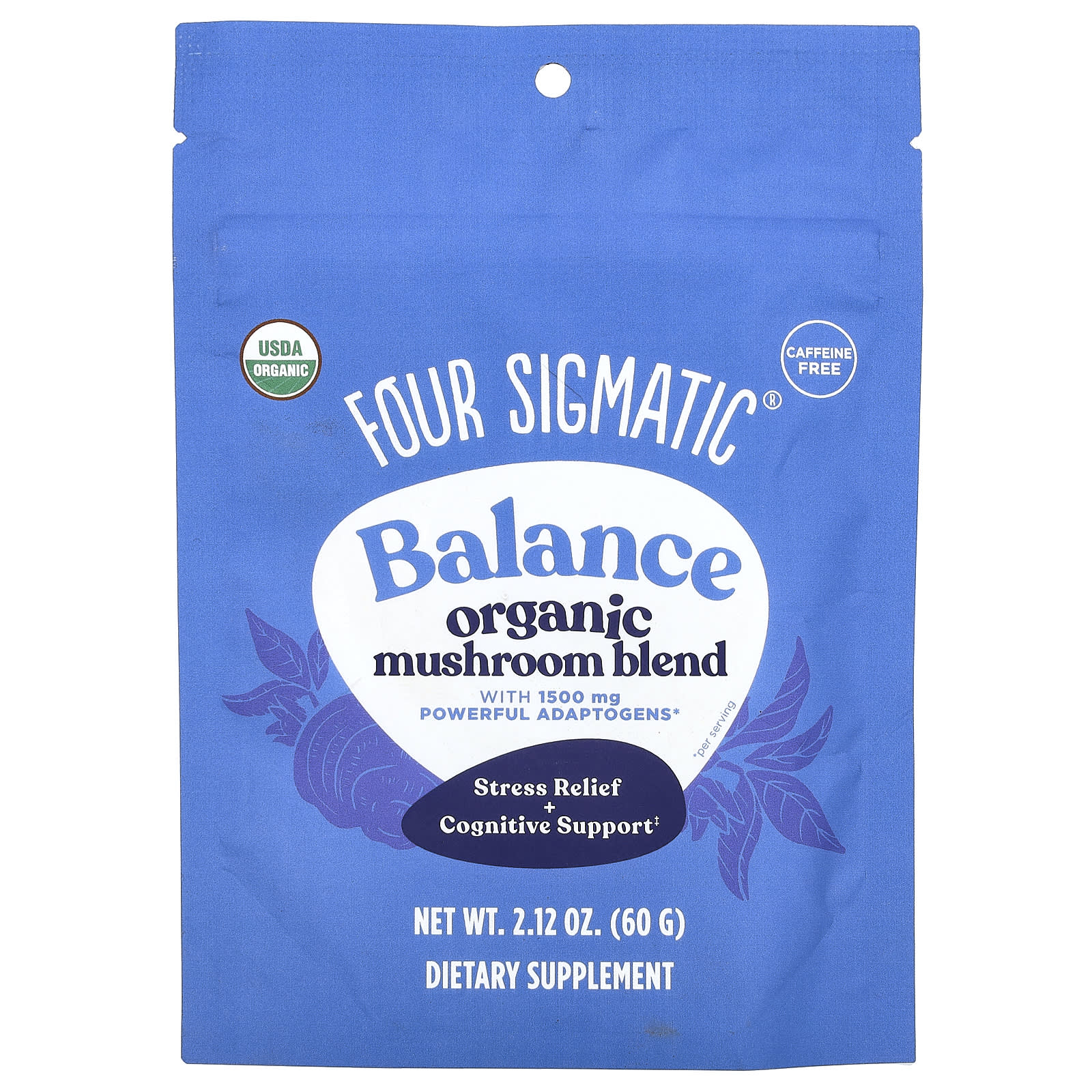 Four Sigmatic Balance Organic Mushroom Blend, Caffeine Free (2.12 oz) - Image 1