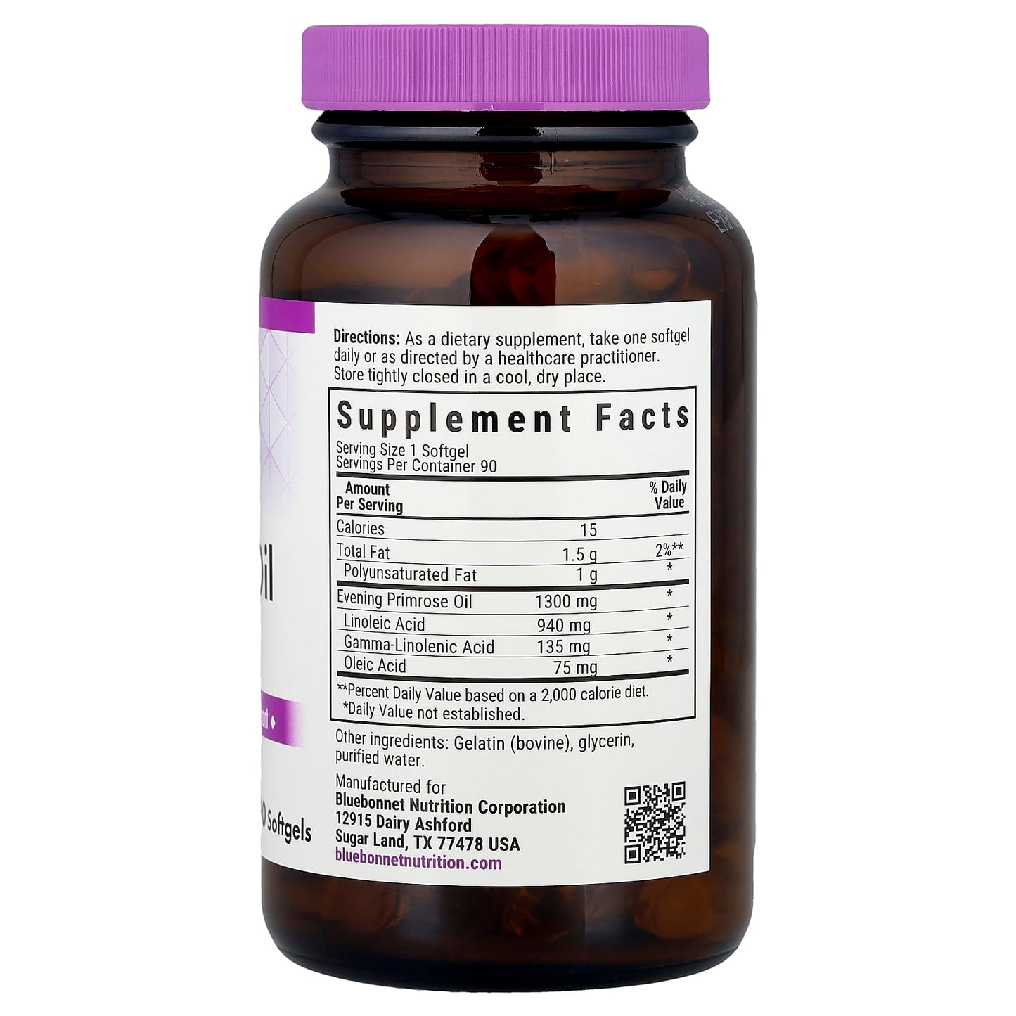 Evening Primrose Oil for Women's Health & Immune Support 1300mg 90 Softgels - Image 2