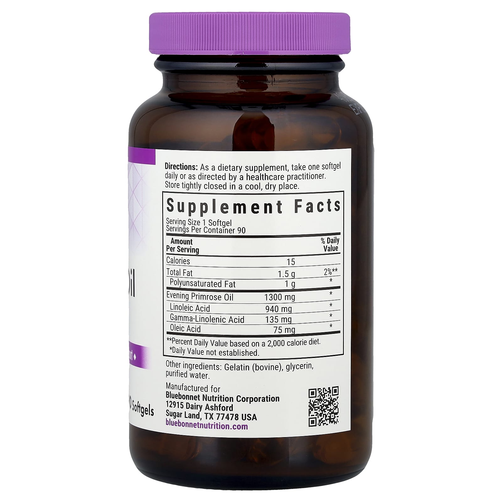 Evening Primrose Oil for Women's Health & Immune Support 1300mg 90 Softgels - Image 2