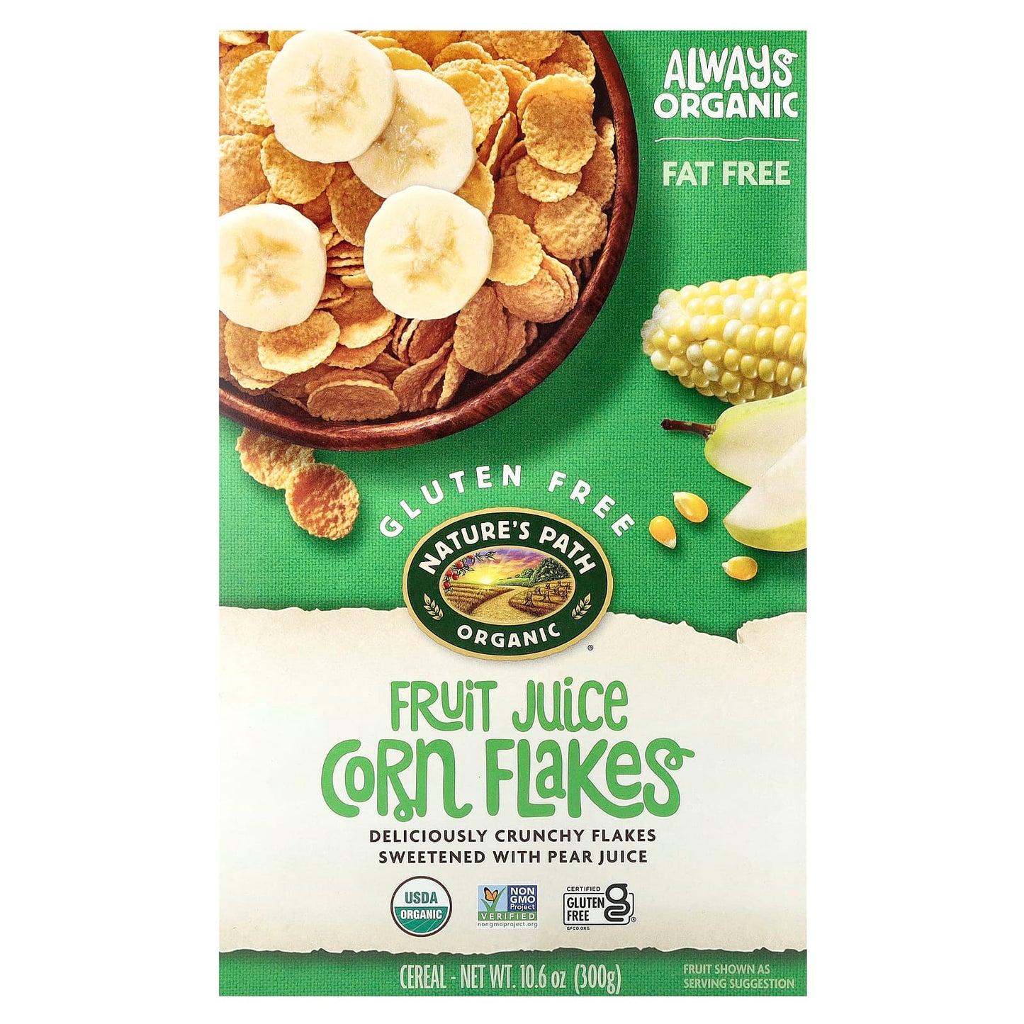 Nature's Path, Organic Fruit Juice Corn Flakes, 10.6 oz (300 g) - Image 1