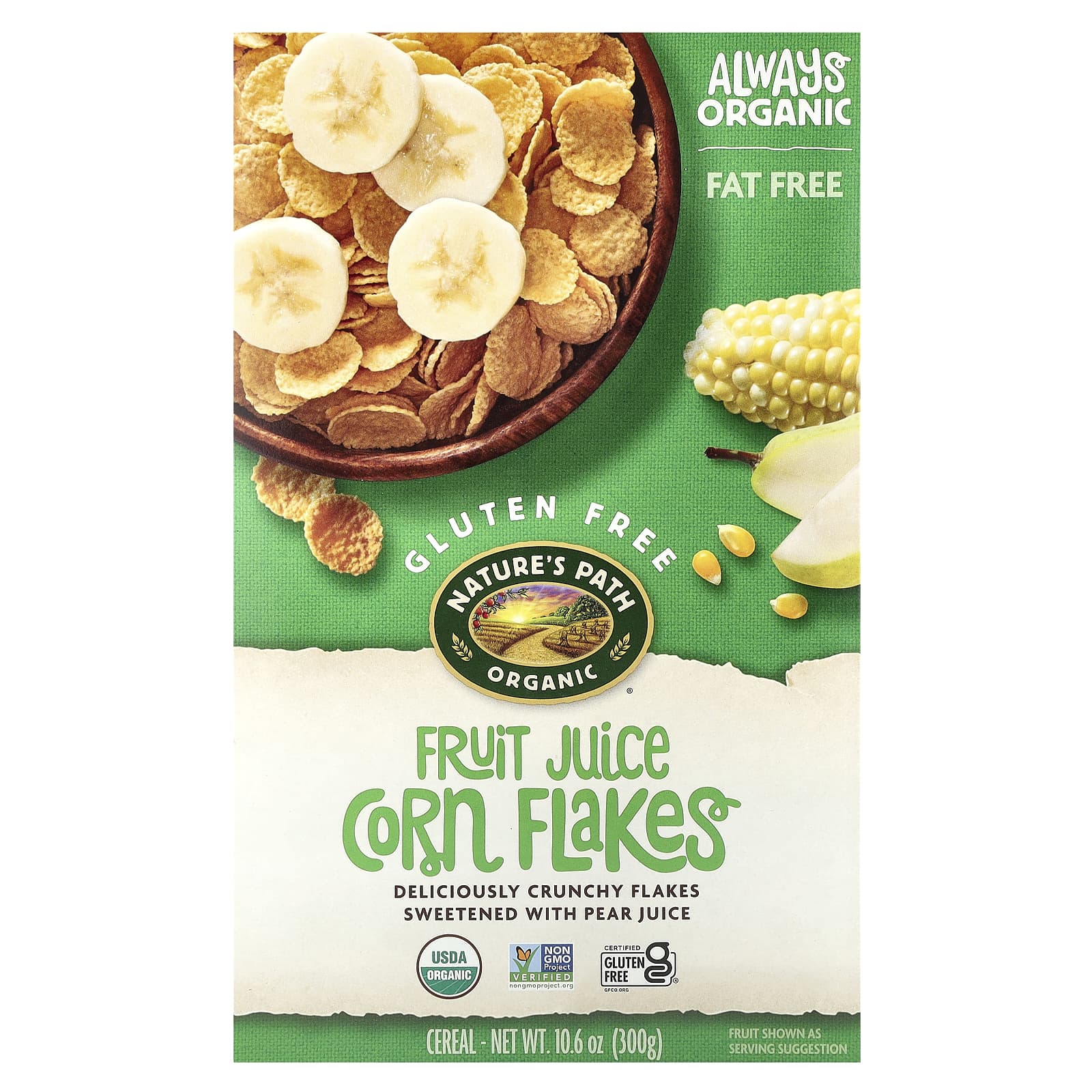 Nature's Path, Organic Fruit Juice Corn Flakes, 10.6 oz (300 g) - Image 1