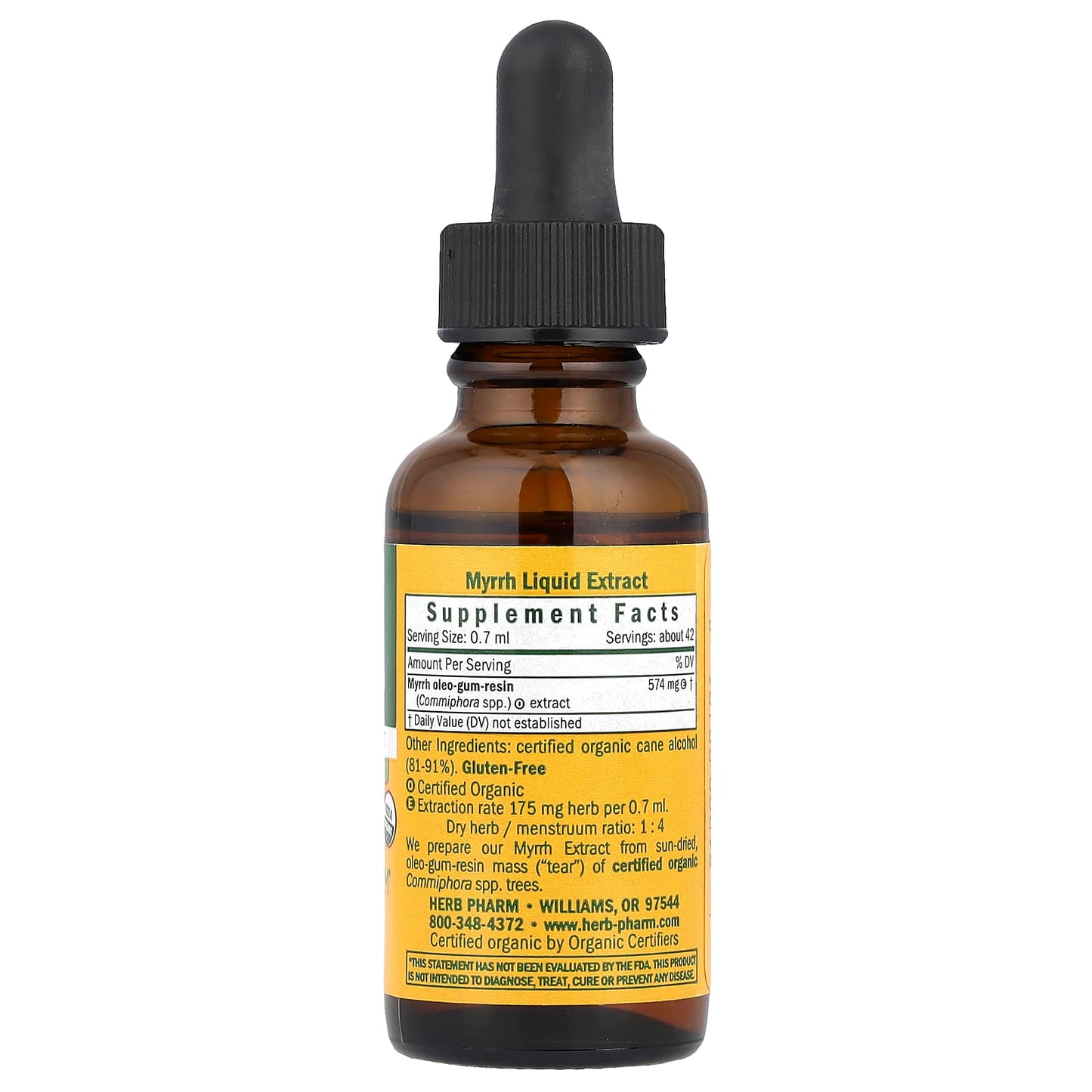 Myrrh Liquid Extract by Herb Pharm - USDA Organic Immune Support - Image 2