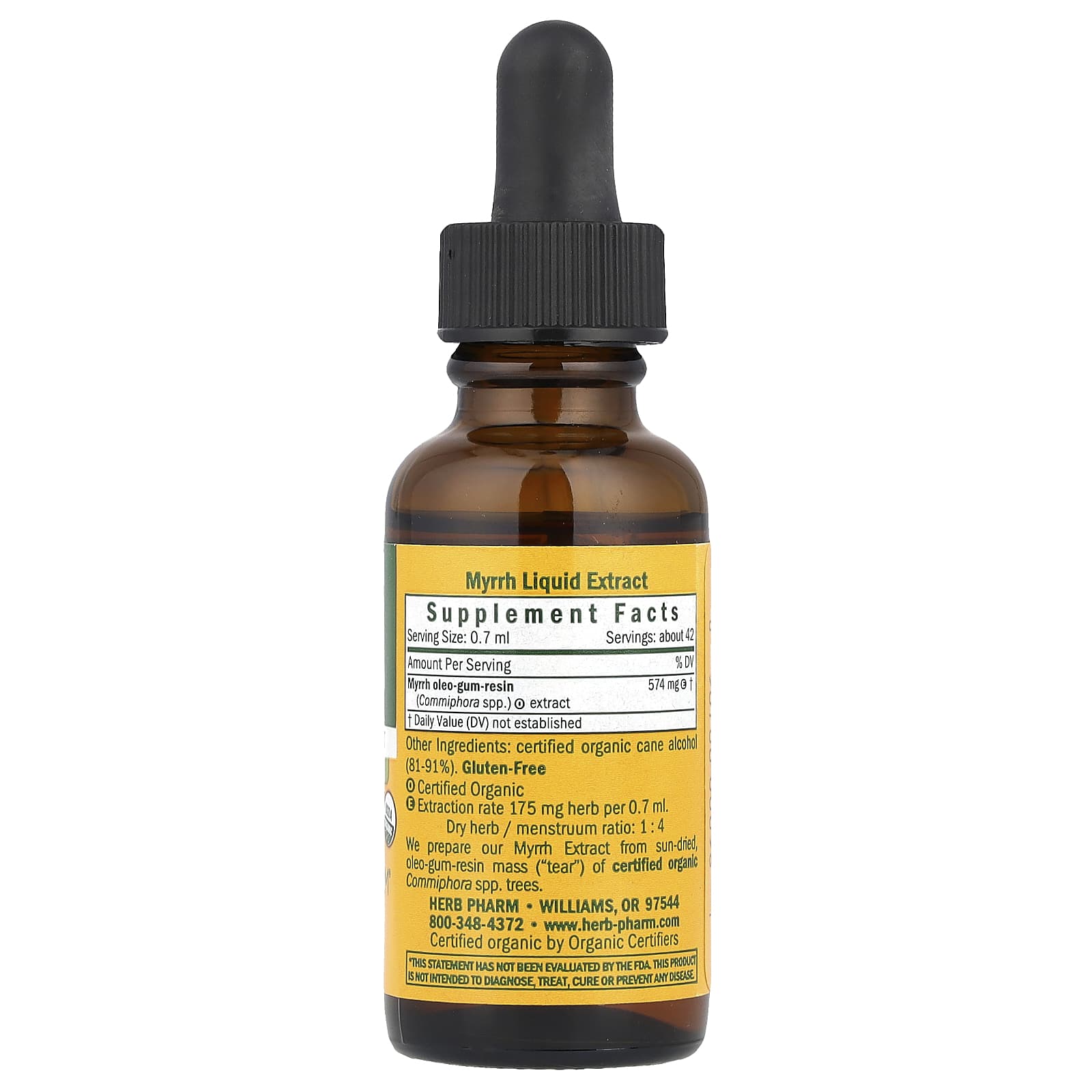 Myrrh Liquid Extract by Herb Pharm - USDA Organic Immune Support - Image 2