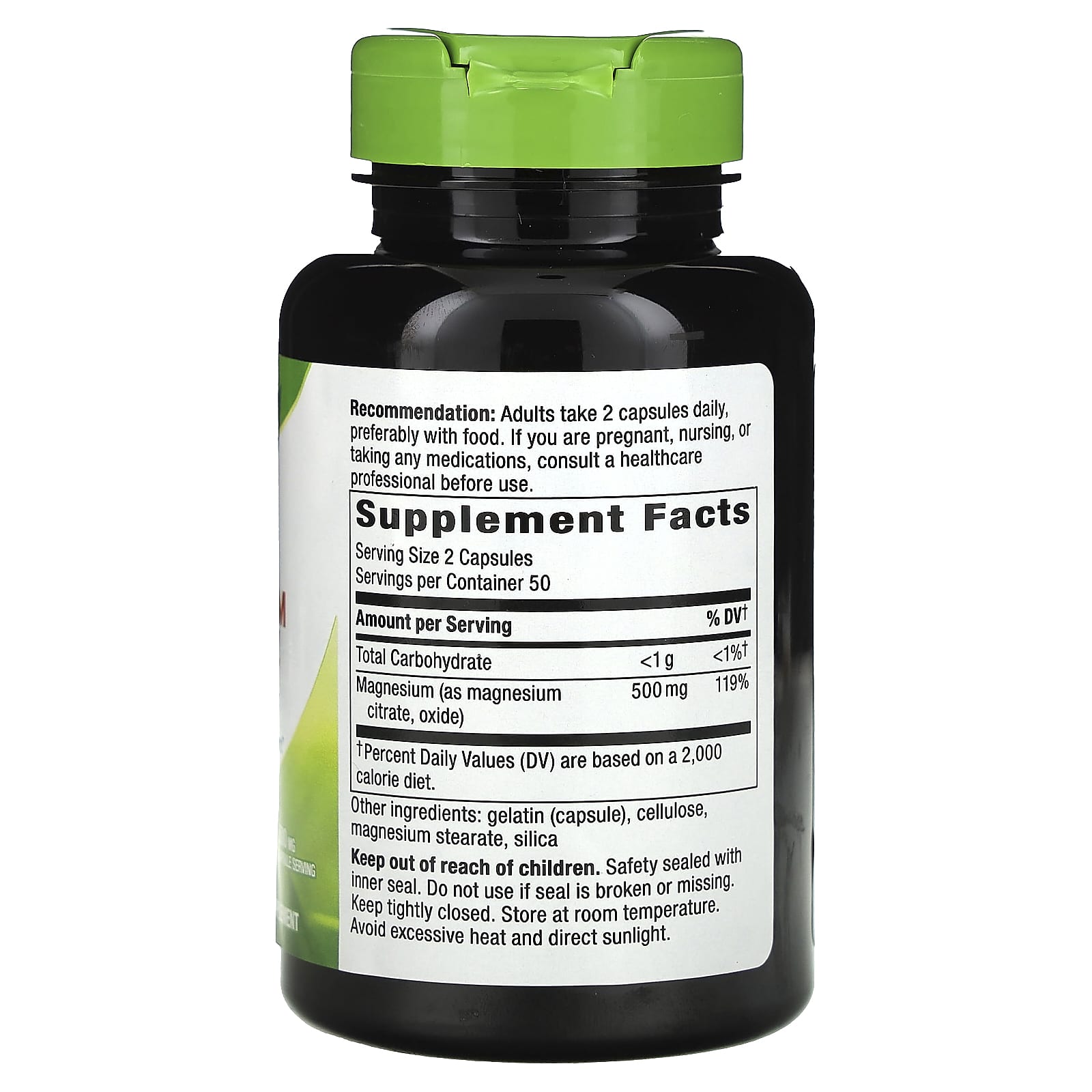 Nature's Way, Magnesium Complex, 500 mg, 100 Capsules (250 mg per Capsule) - Image 2