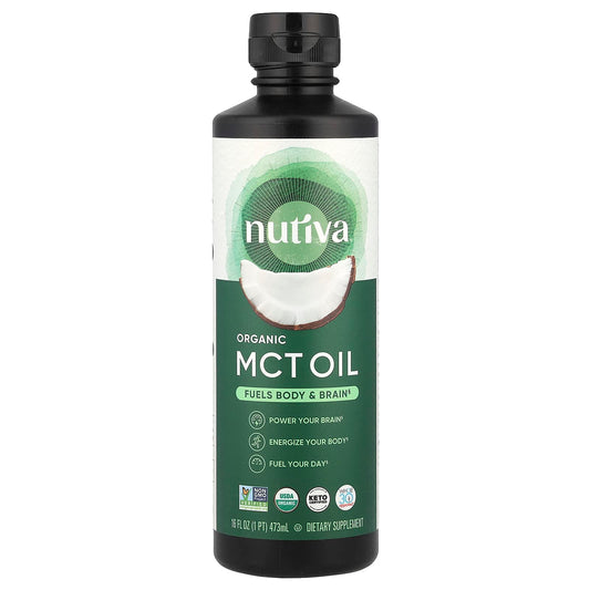 Nutiva, Organic MCT Oil, 16 fl oz (473 ml) - Image 1