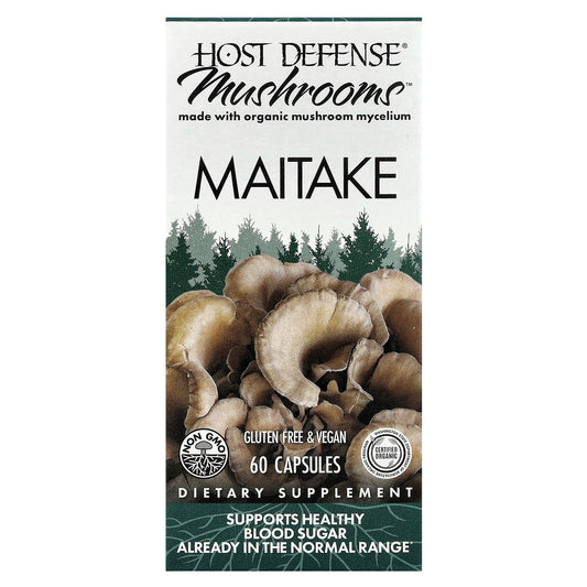 Host Defense Organic Maitake Mushroom Capsules for Immune Support - Image 1