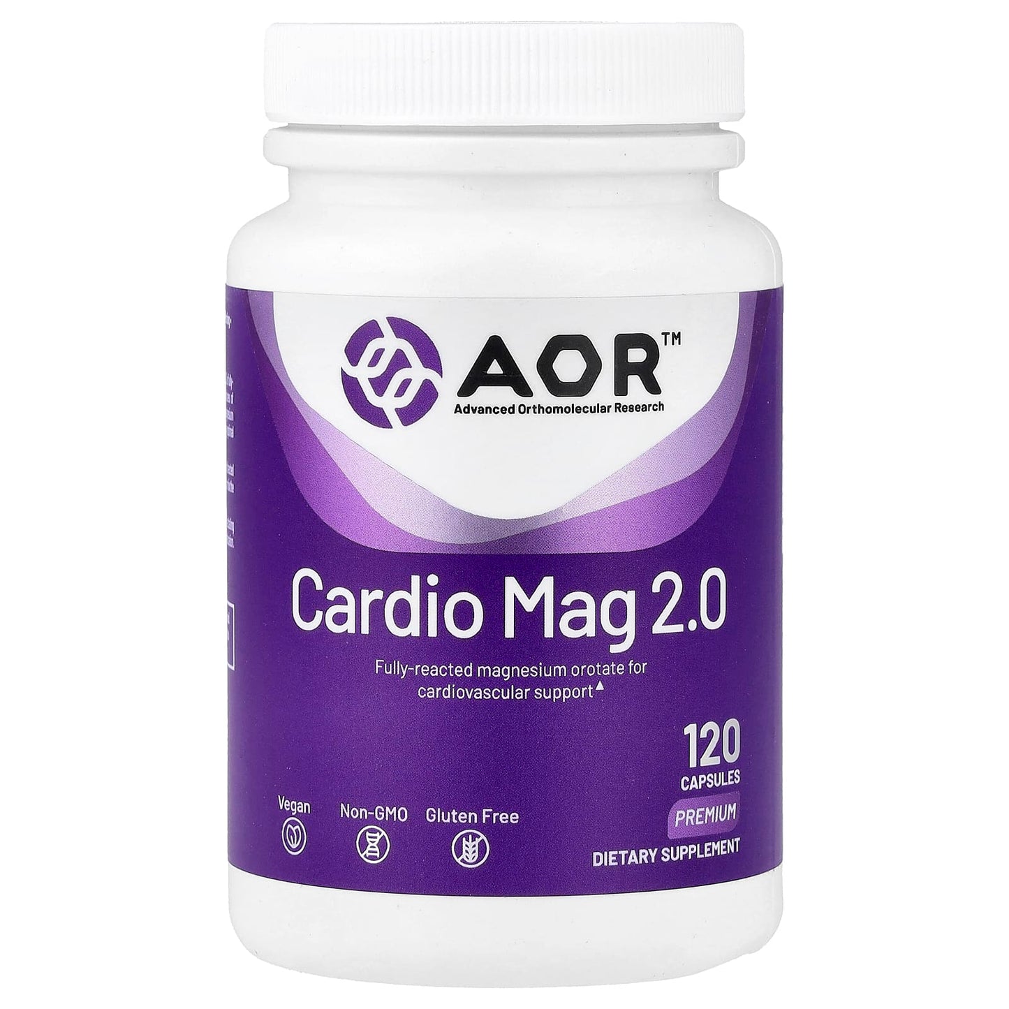 Advanced Orthomolecular Research AOR Cardio Mag 2.0, 120 Capsules - Optimal Heart Health - Image 1
