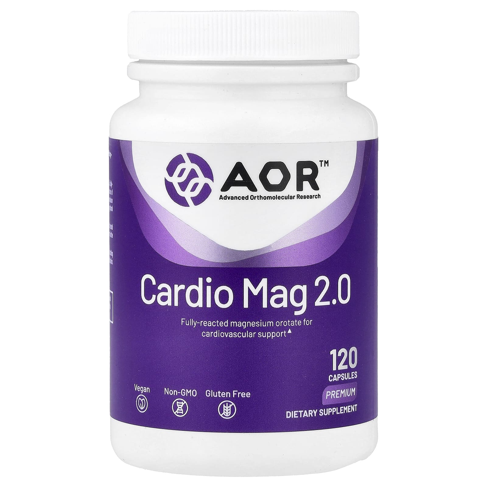 Advanced Orthomolecular Research AOR Cardio Mag 2.0, 120 Capsules - Optimal Heart Health - Image 1