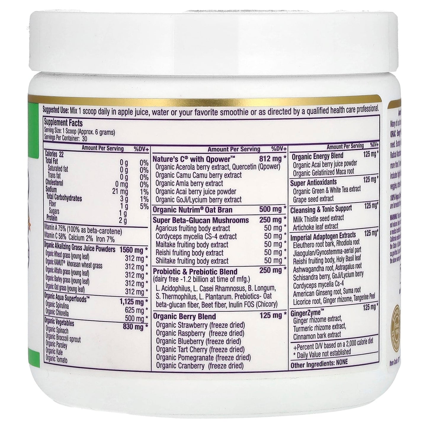 Paradise Herbs, ORAC Energy Greens, 6.4 oz (182 g) - Image 2