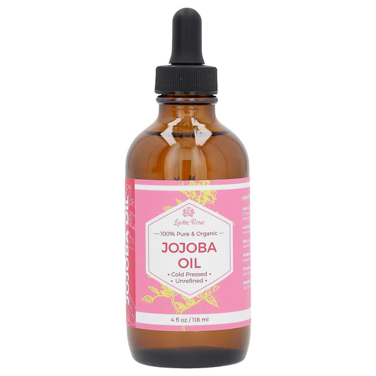 Leven Rose, 100% Pure & Organic Jojoba Oil, 4 fl oz (118 ml) - Image 1