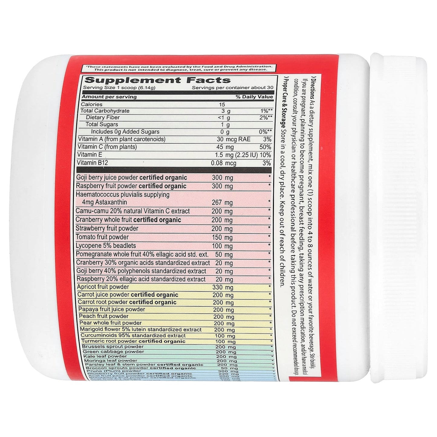 Vibrant Health, Spectrum Vibrance®, Antioxidant Superfood, Version 3.1, Mixed Berry, 6.5 oz (184.2 g) - Image 2