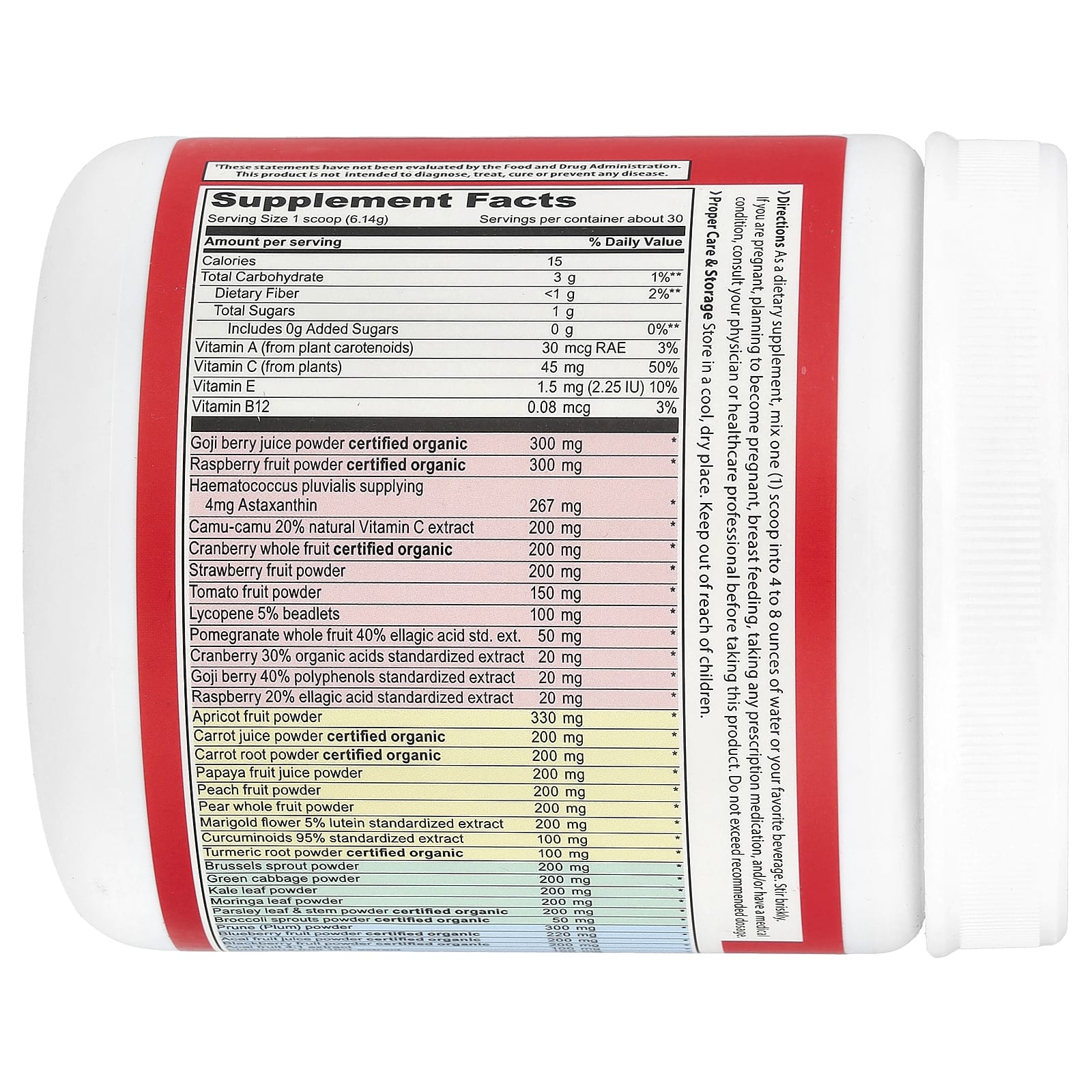 Vibrant Health, Spectrum Vibrance®, Antioxidant Superfood, Version 3.1, Mixed Berry, 6.5 oz (184.2 g) - Image 2