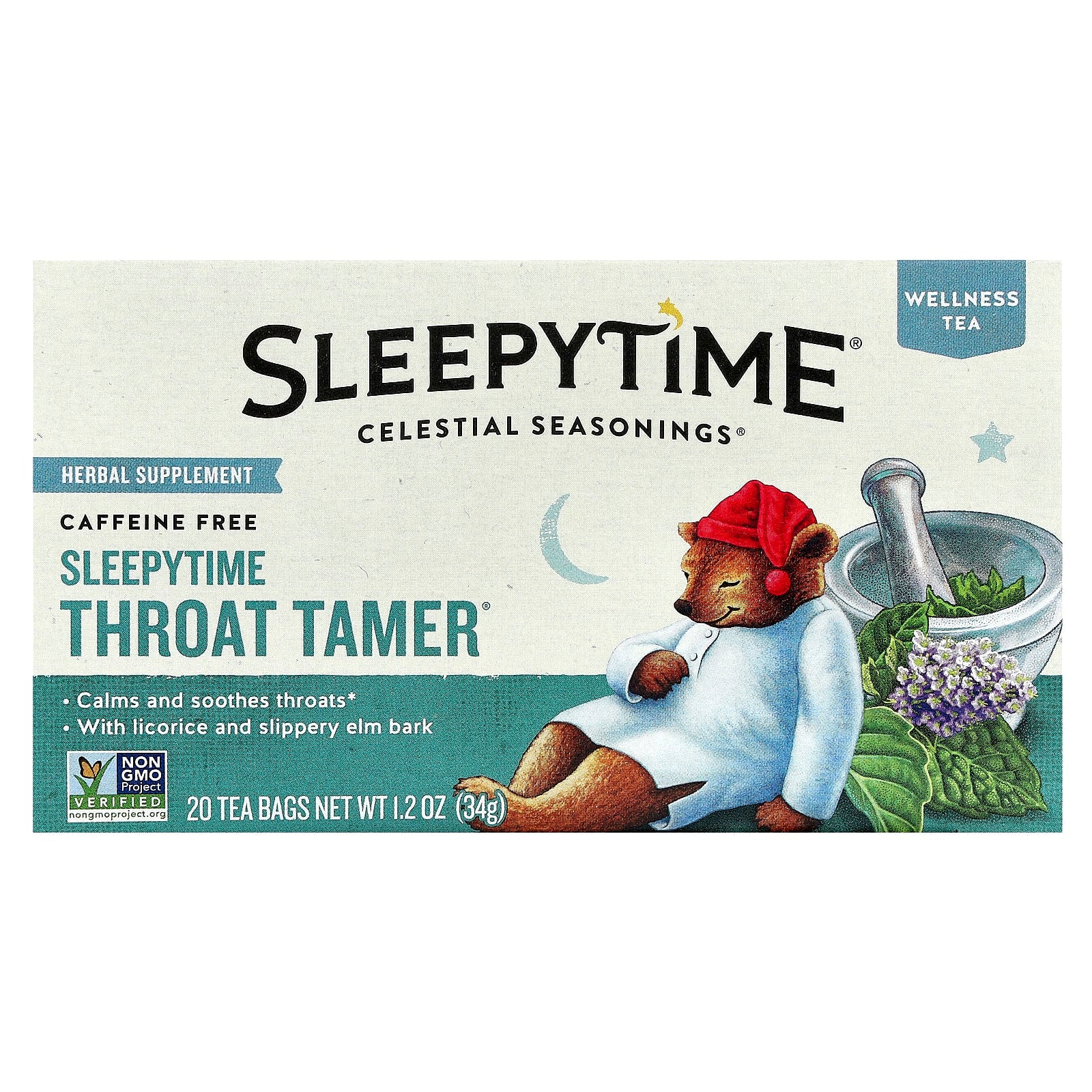 Soothe Your Throat & Promote Relaxation with Celestial Seasonings Sleepytime Throat Tamer - Image 1