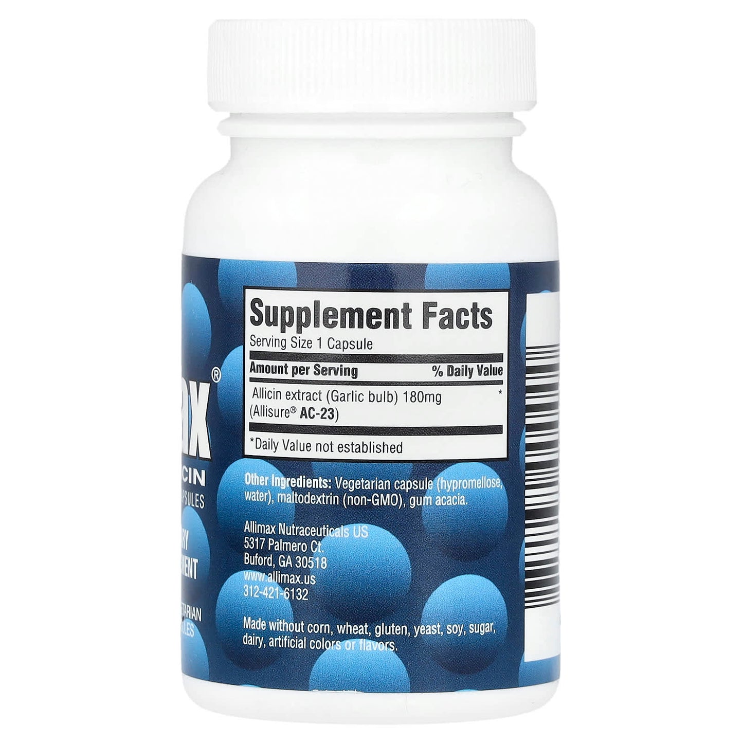 Boost Immune System with Allimax 100% Allicin Powder Capsules, 30 Vegetarian Capsules - Image 2
