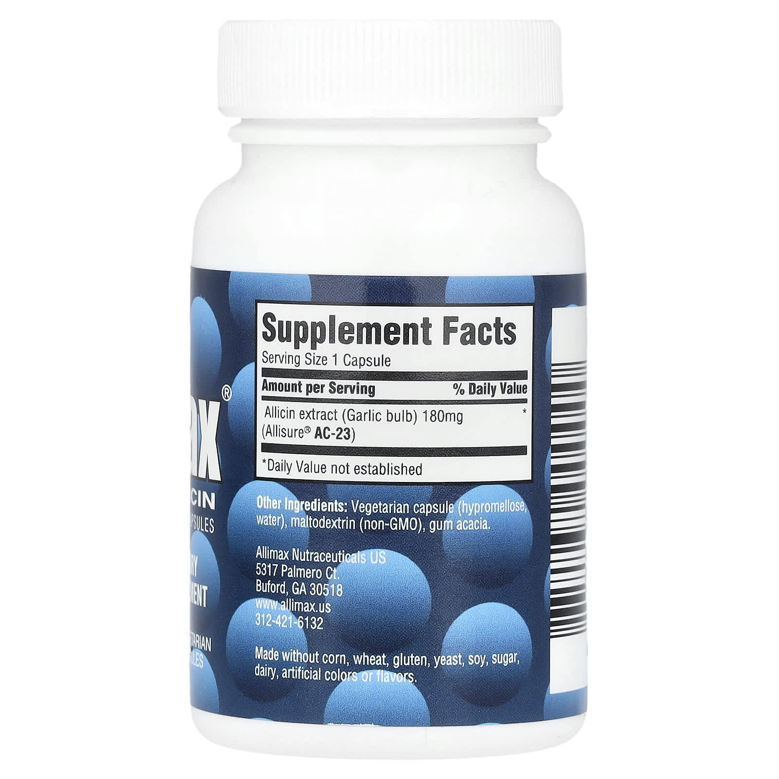 Boost Immune System with Allimax 100% Allicin Powder Capsules, 30 Vegetarian Capsules - Image 2
