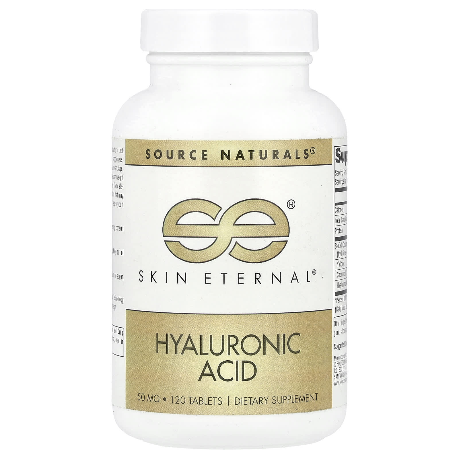 Source Naturals, Skin Eternal®, Hyaluronic Acid, 120 Tablets - Image 1