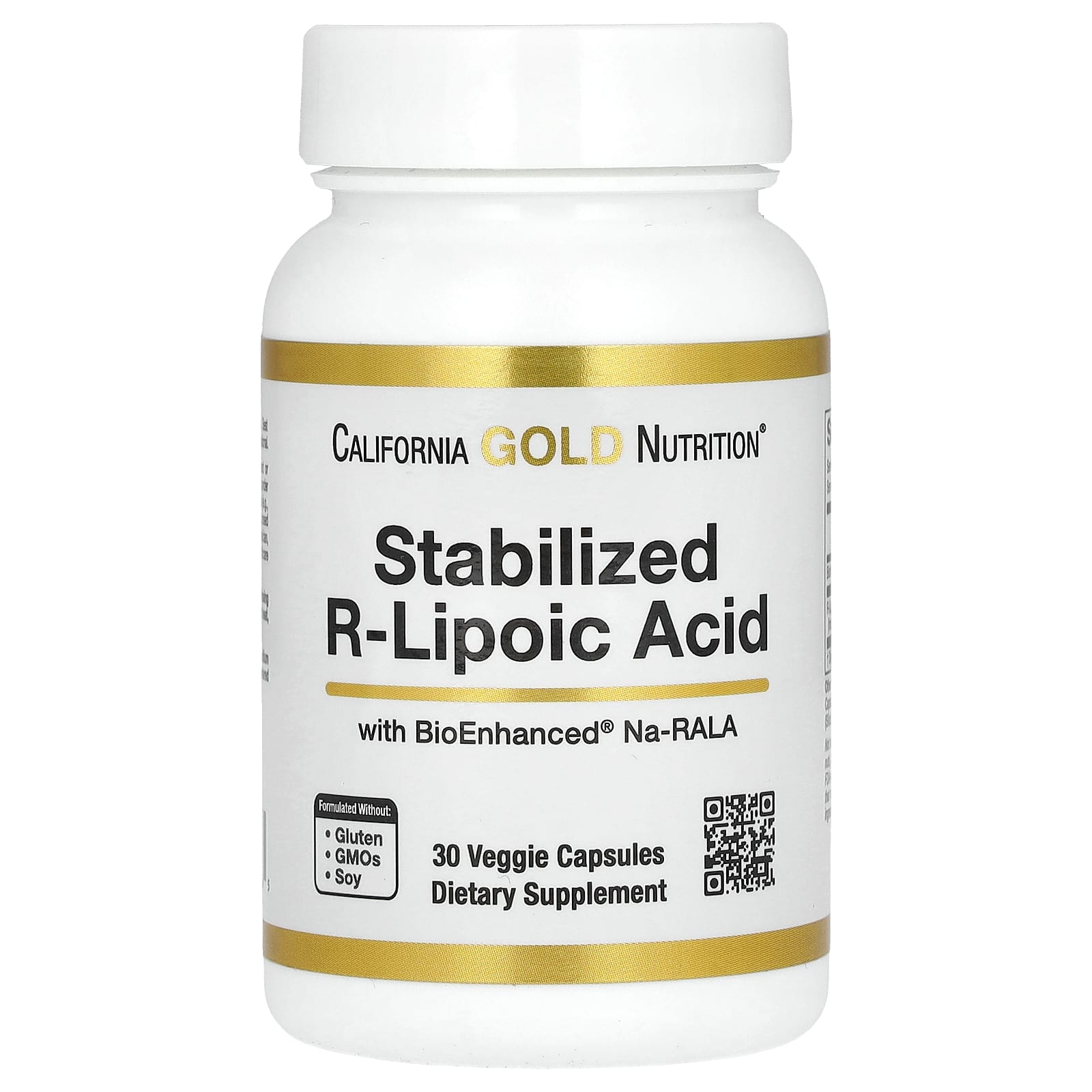 Stabilized R-Lipoic Acid with Biotin for Antioxidant Support | 30 Veggie Capsules - Image 1