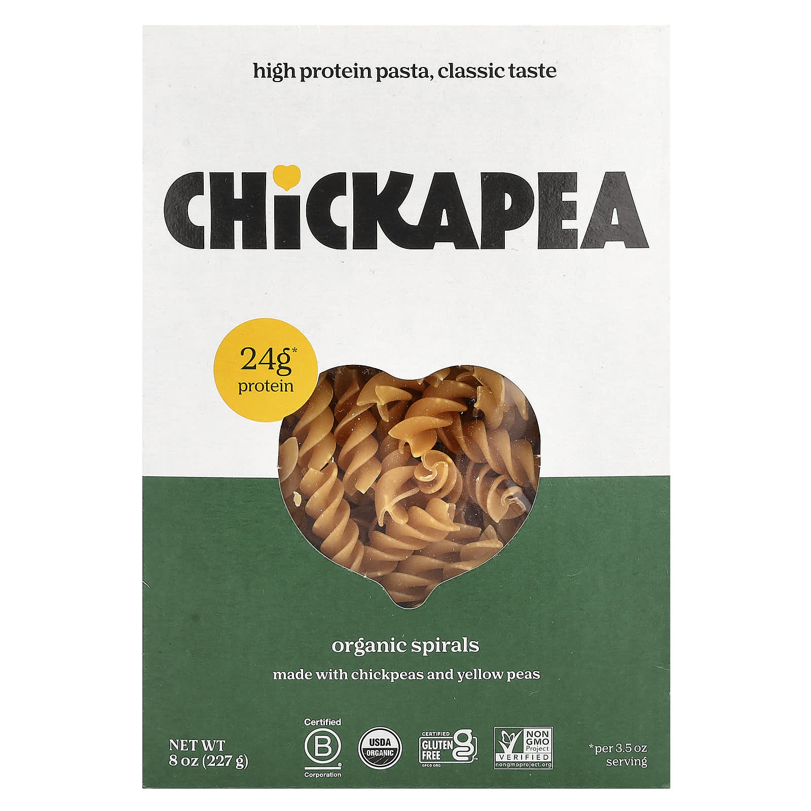 Delicious Organic Chickpea Pasta - High Protein & Gluten-Free - 8 oz - Image 1