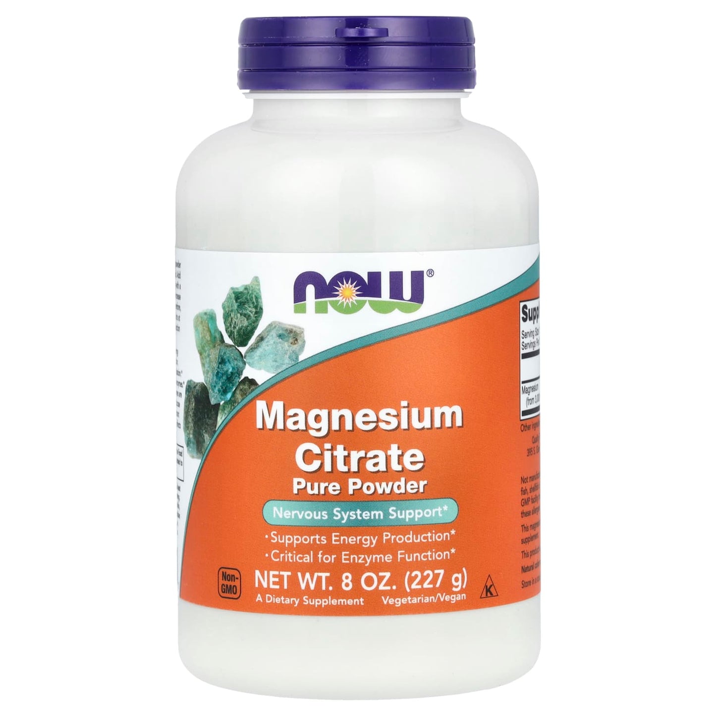 NOW Foods, Magnesium Citrate Pure Powder, 8 oz (227 g) - Image 1