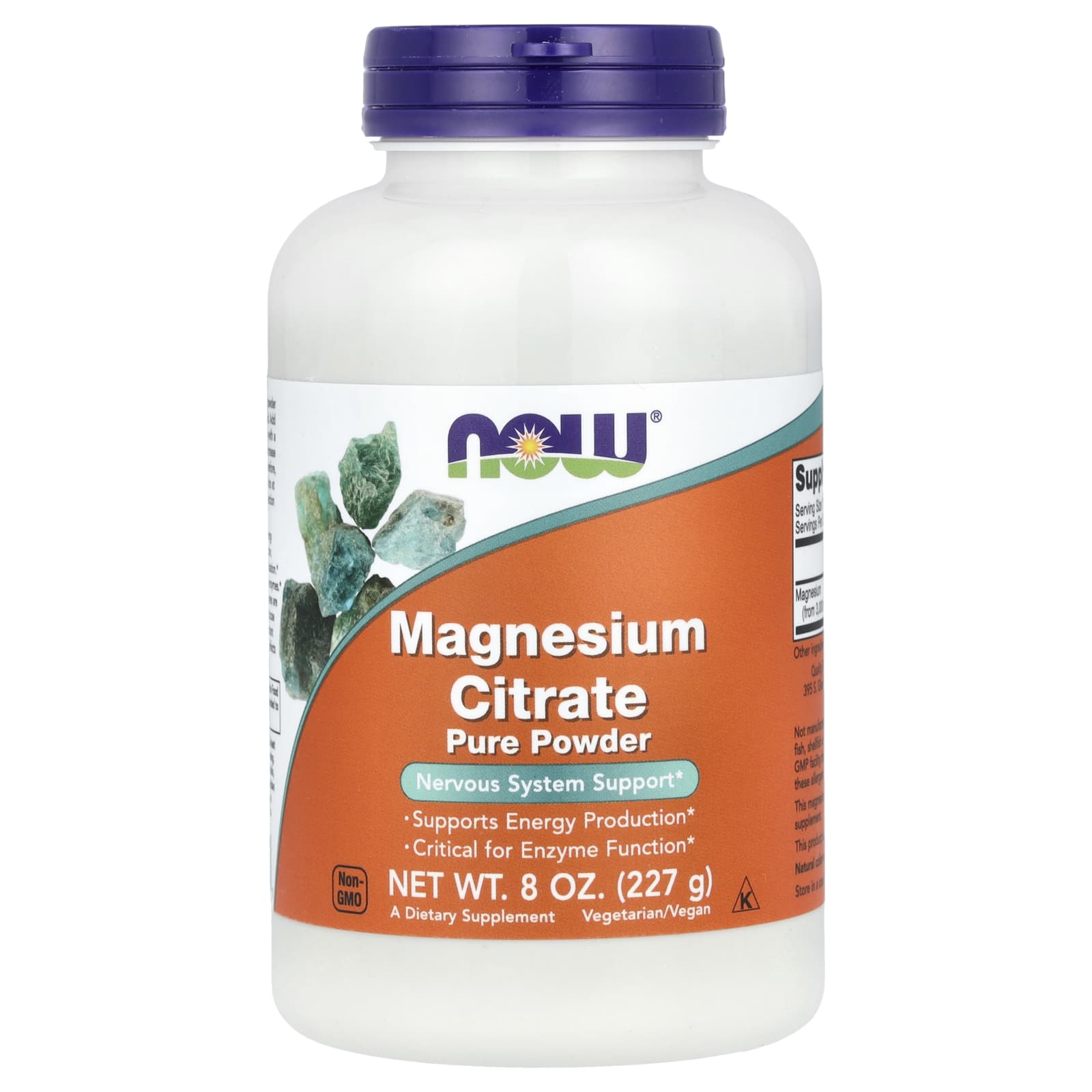 NOW Foods, Magnesium Citrate Pure Powder, 8 oz (227 g) - Image 1