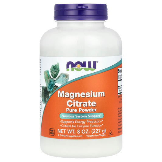 NOW Foods, Magnesium Citrate Pure Powder, 8 oz (227 g) - Image 1