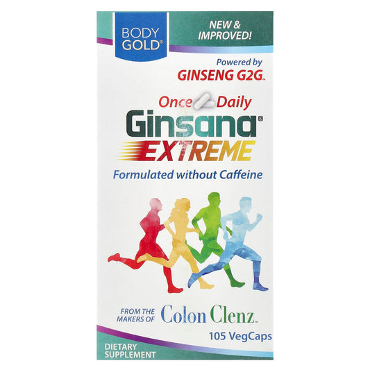Boost Energy & Endurance with BodyGold Ginsana Extreme - 105 VegCaps - Image 1