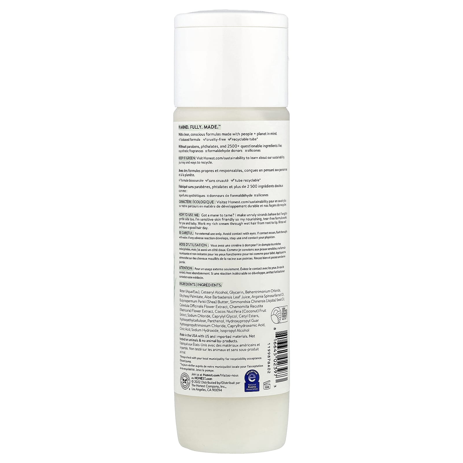 The Honest Company, Sensitive™ Conditioner, Fragrance Free, 10 fl oz (295 ml) - Image 2