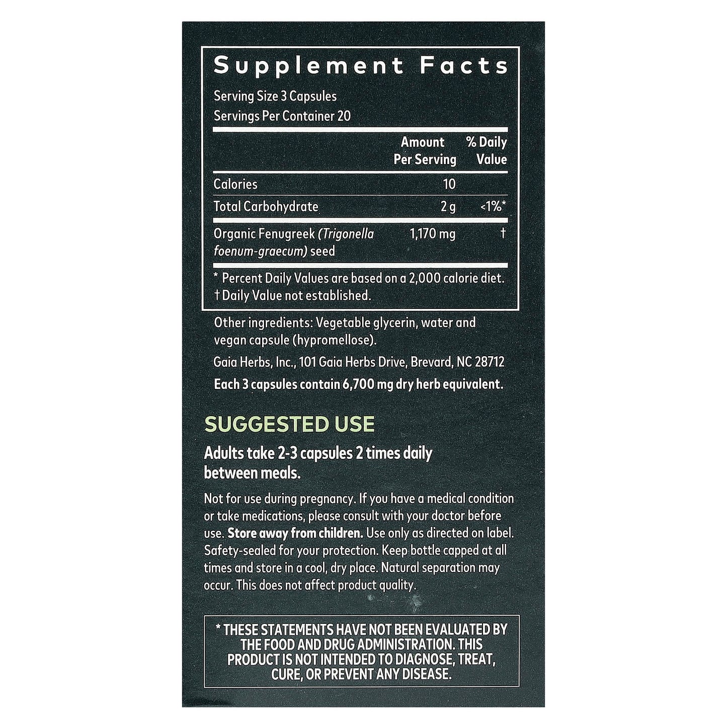 Fenugreek Seed for Breast Milk Production & Lactation - Vegan Capsules - Image 2