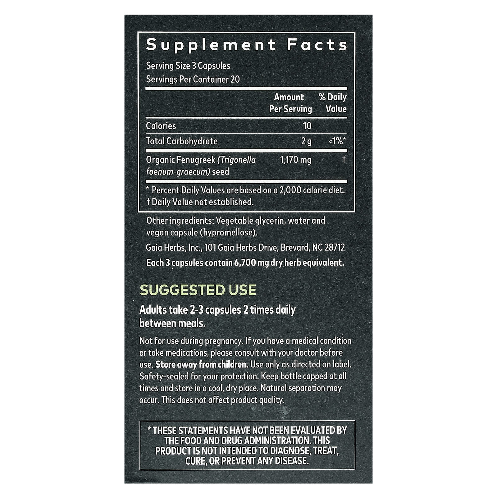 Fenugreek Seed for Breast Milk Production & Lactation - Vegan Capsules - Image 2