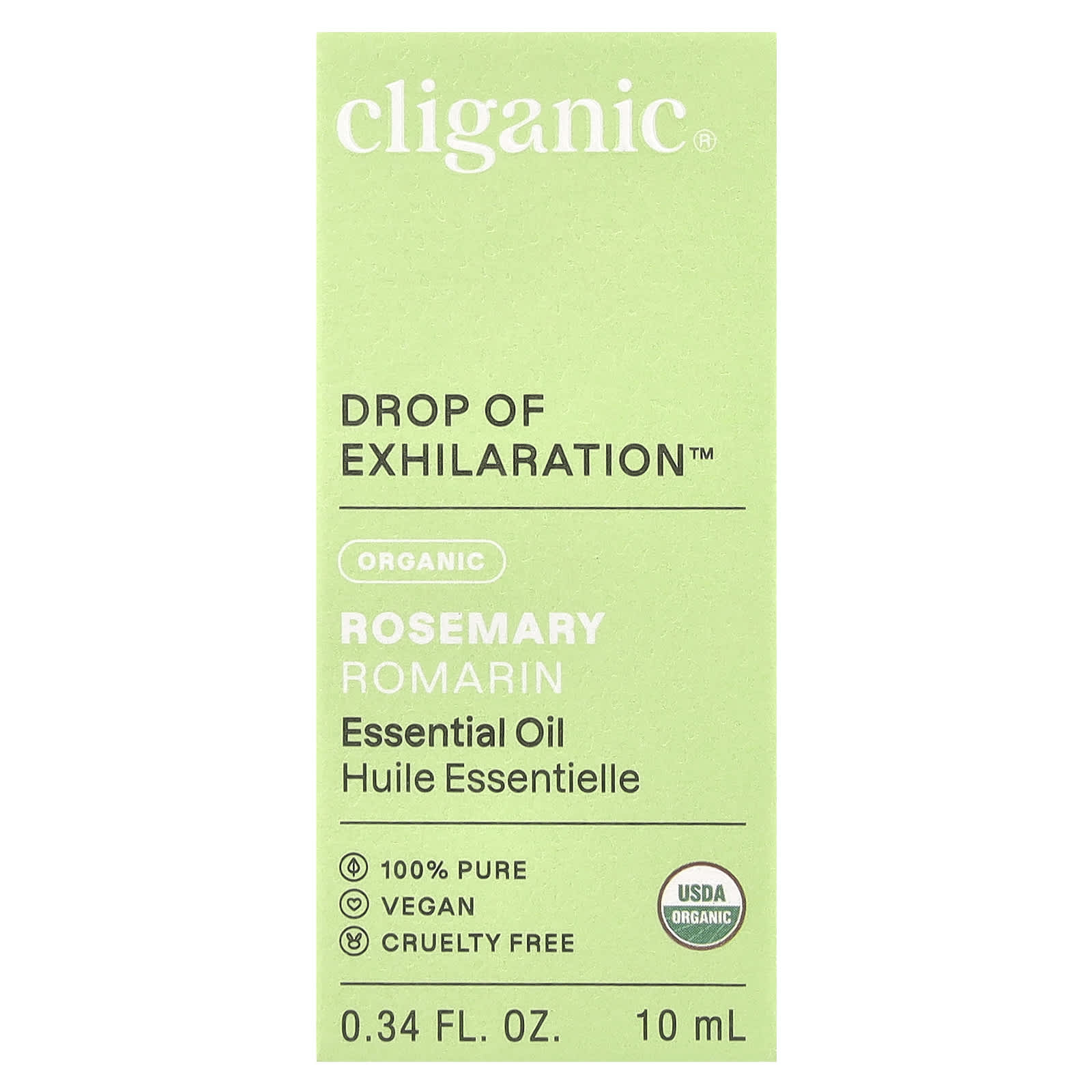 Cliganic Organic Rosemary Essential Oil, 10ml - USDA Certified - Image 2
