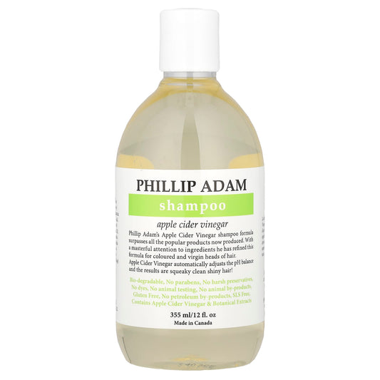 Phillip Adam, Shampoo, Apple Cider Vinegar, 12 fl oz (355 ml) - Image 1