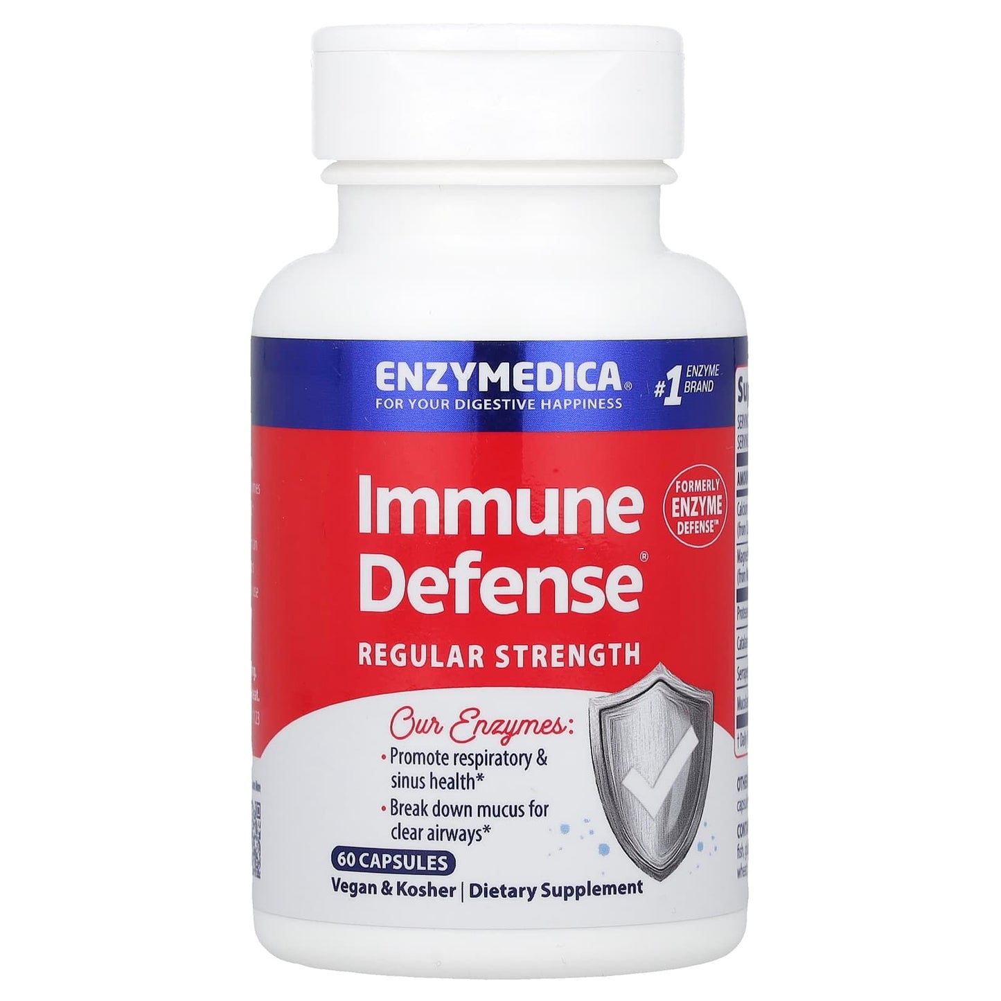 Enzymedica Immune Defense for Respiratory & Sinus Health - 60 Capsules - Image 1