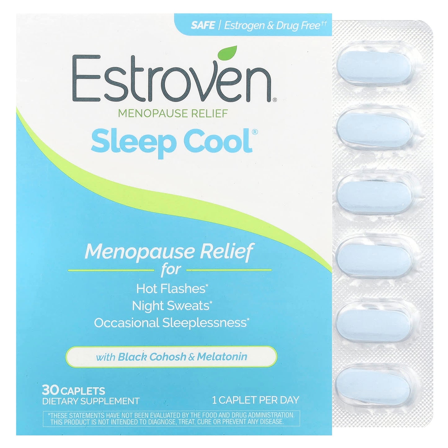 Estroven Sleep Cool Menopause Relief 30 Caplets - Image 1