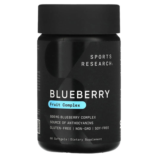 Sports Research, Blueberry Concentrate, 800 mg, 60 Softgels - Image 1