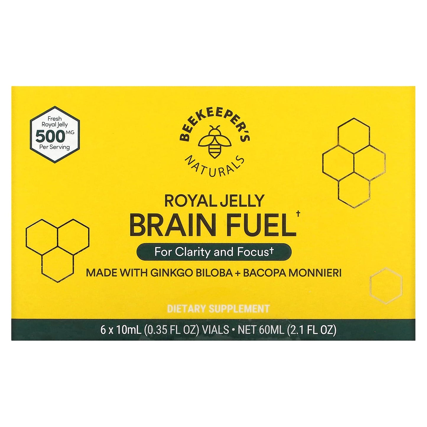 Boost Brain Clarity with Fresh Royal Jelly & Adaptogens by Beekeeper's Naturals - Image 1