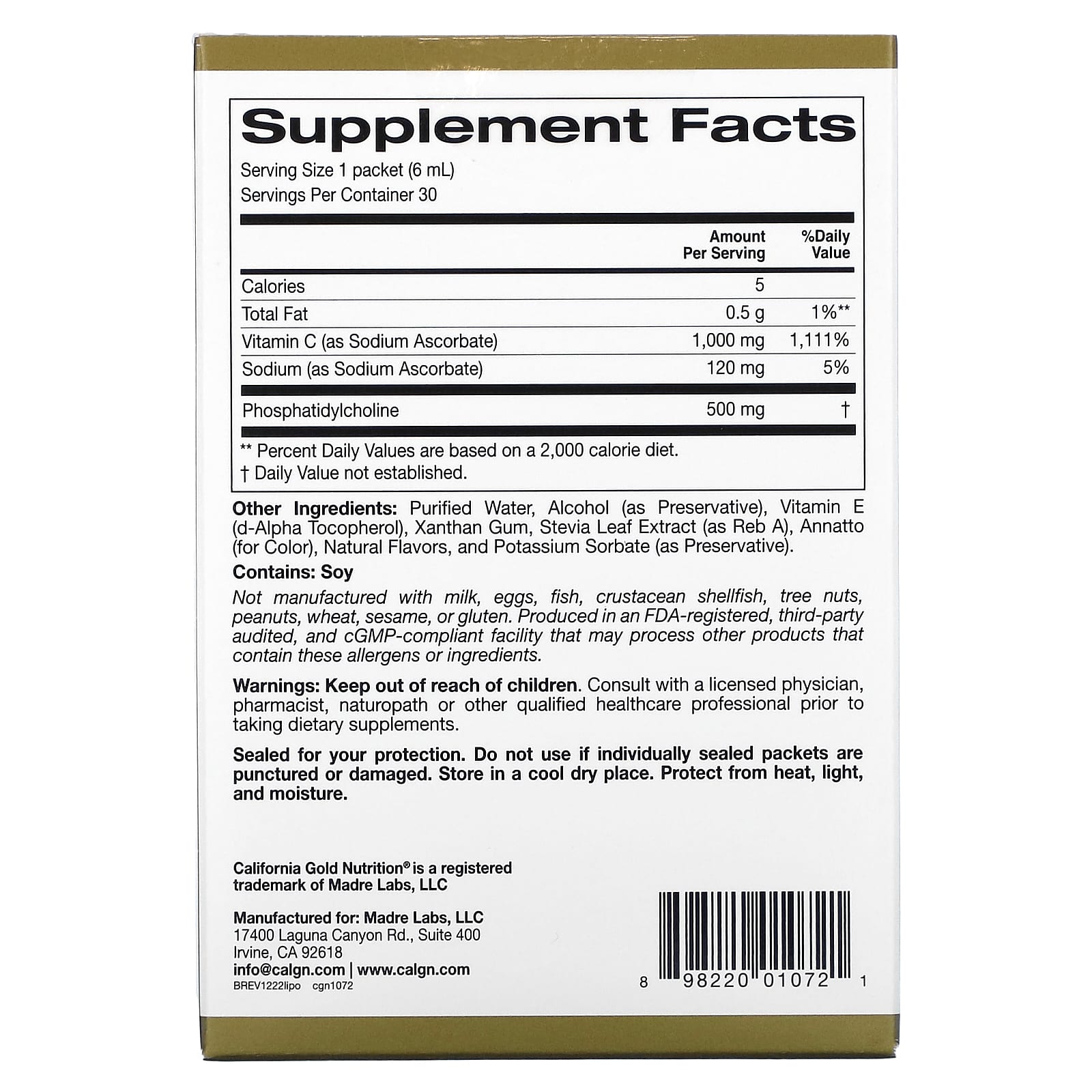 Boost Immunity with Liposomal Vitamin C - 1000mg, 30 Servings - Image 2