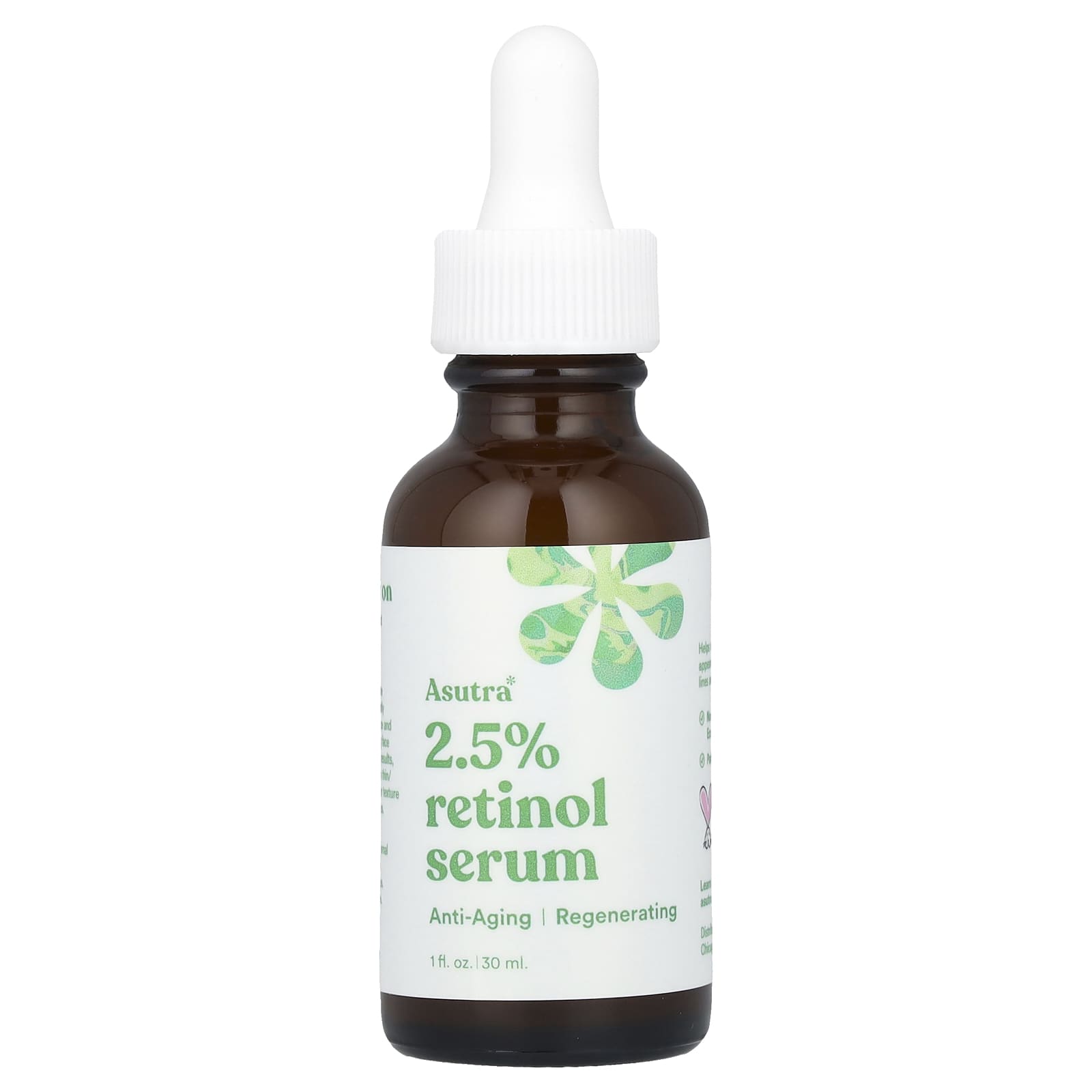 Asutra Retinol 2.5% Anti-Aging Serum, 1 fl oz - Image 1