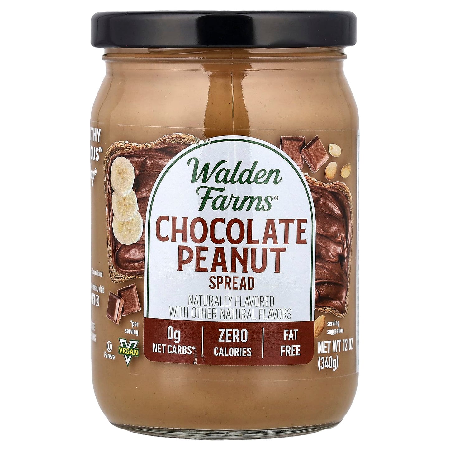 Walden Farms, Chocolate Peanut Spread, 12 oz (340 g) - Image 1