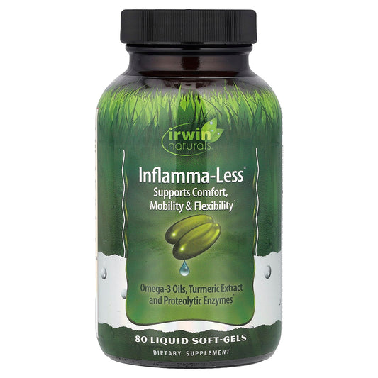 Irwin Naturals Inflamma-Less 80 Liquid Soft-Gels for Joint Comfort - Image 1