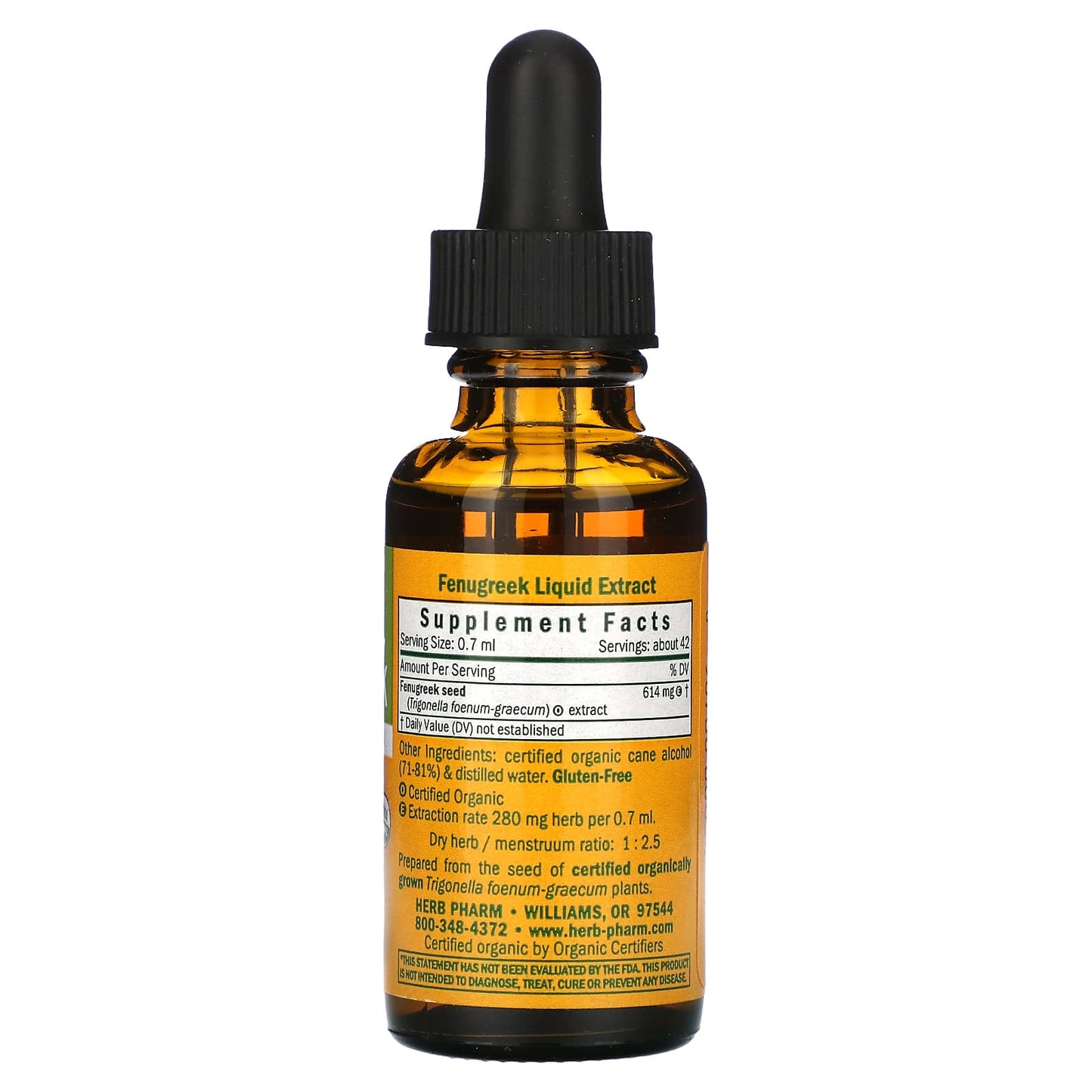 Fenugreek Liquid Supplement by Herb Pharm - USDA Organic, Gluten Free - Image 2