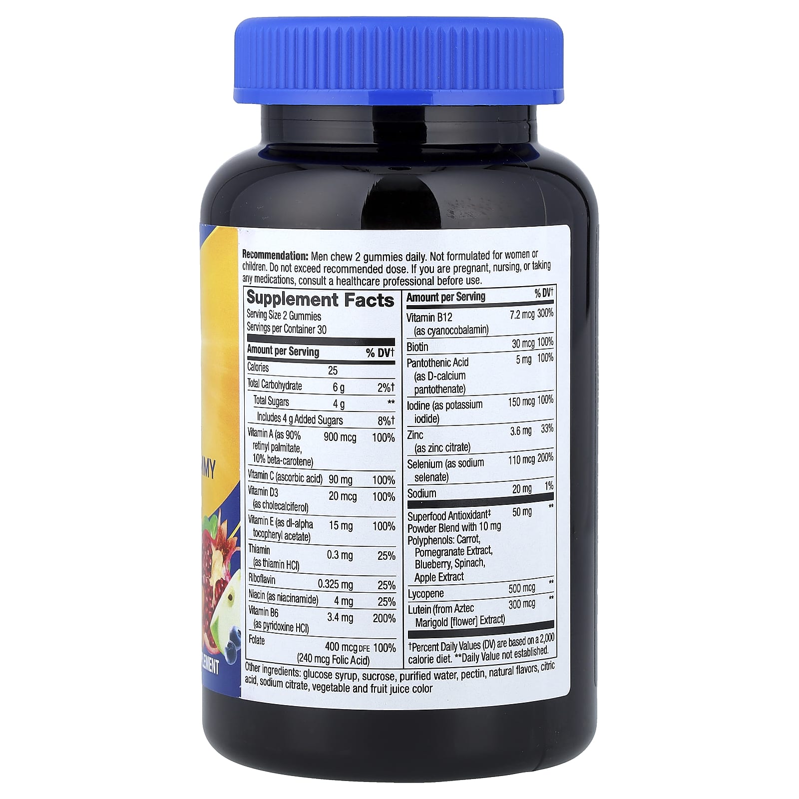 Nature's Way, Alive!® Men's 50+ Multivitamin Gummy, Fruit, 60 Gummies - Image 2