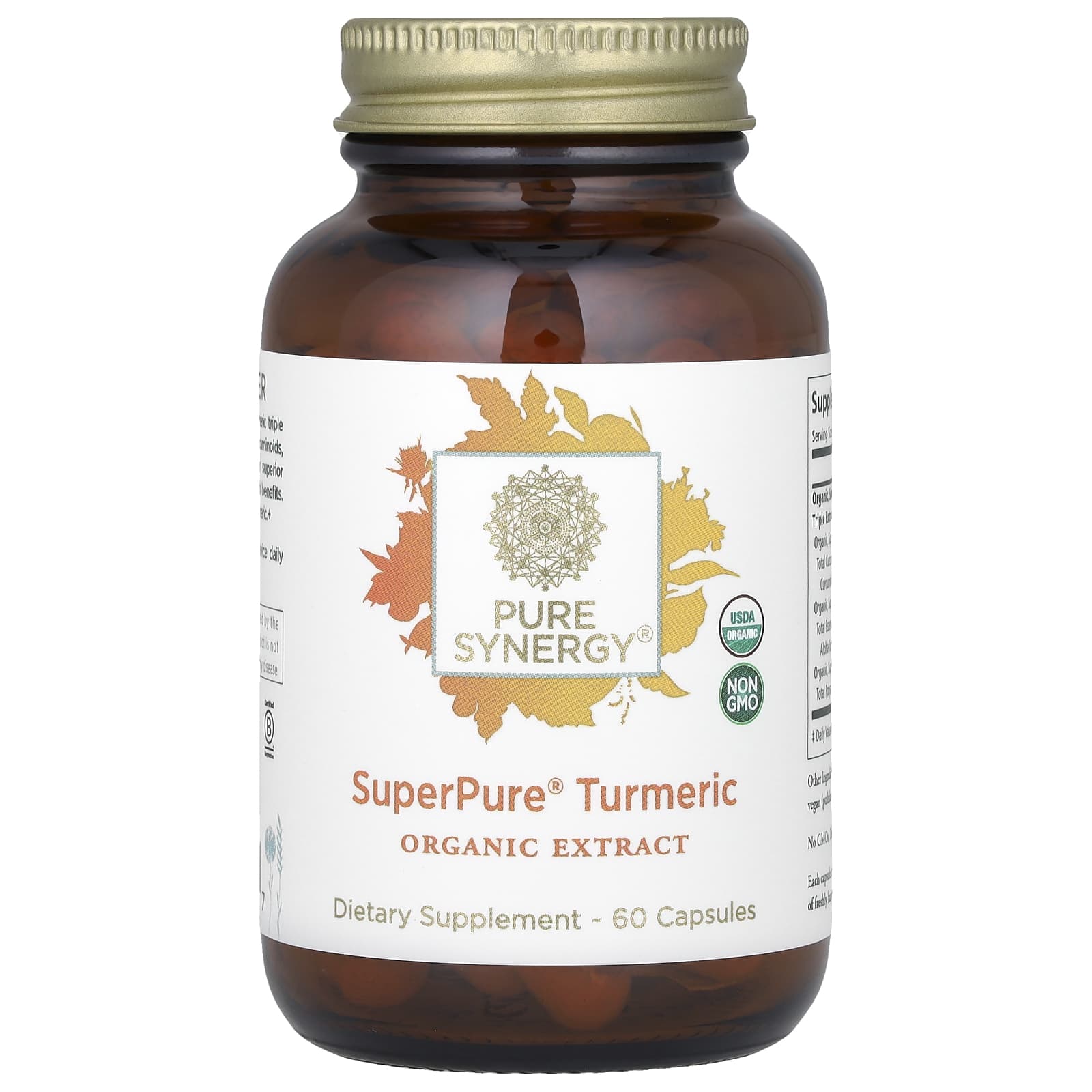 Pure Synergy, SuperPure Turmeric, 60 Capsules - Image 1