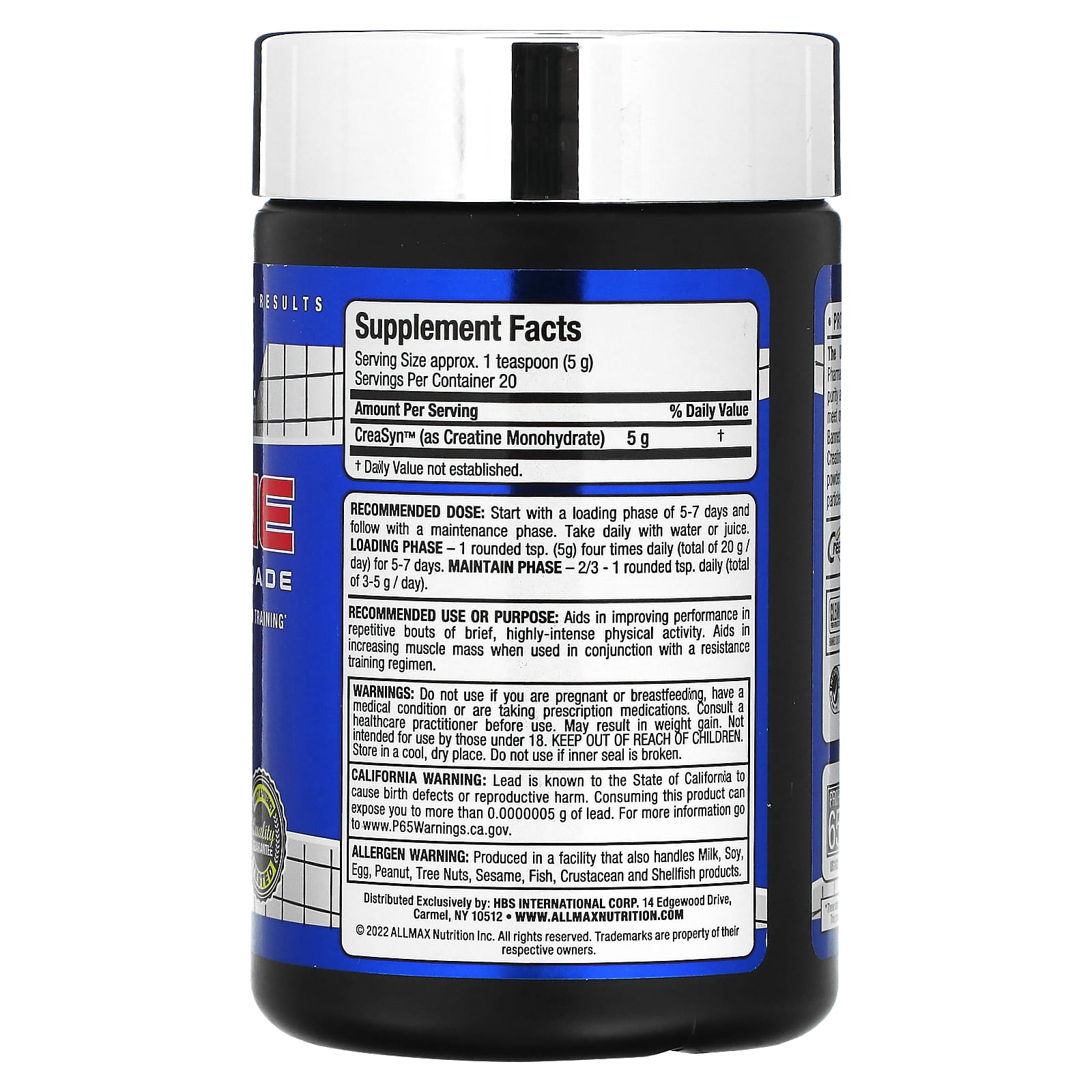 ALLMAX Creatine, Pharmaceutical Grade - Boost Muscle Mass & Strength - Image 2