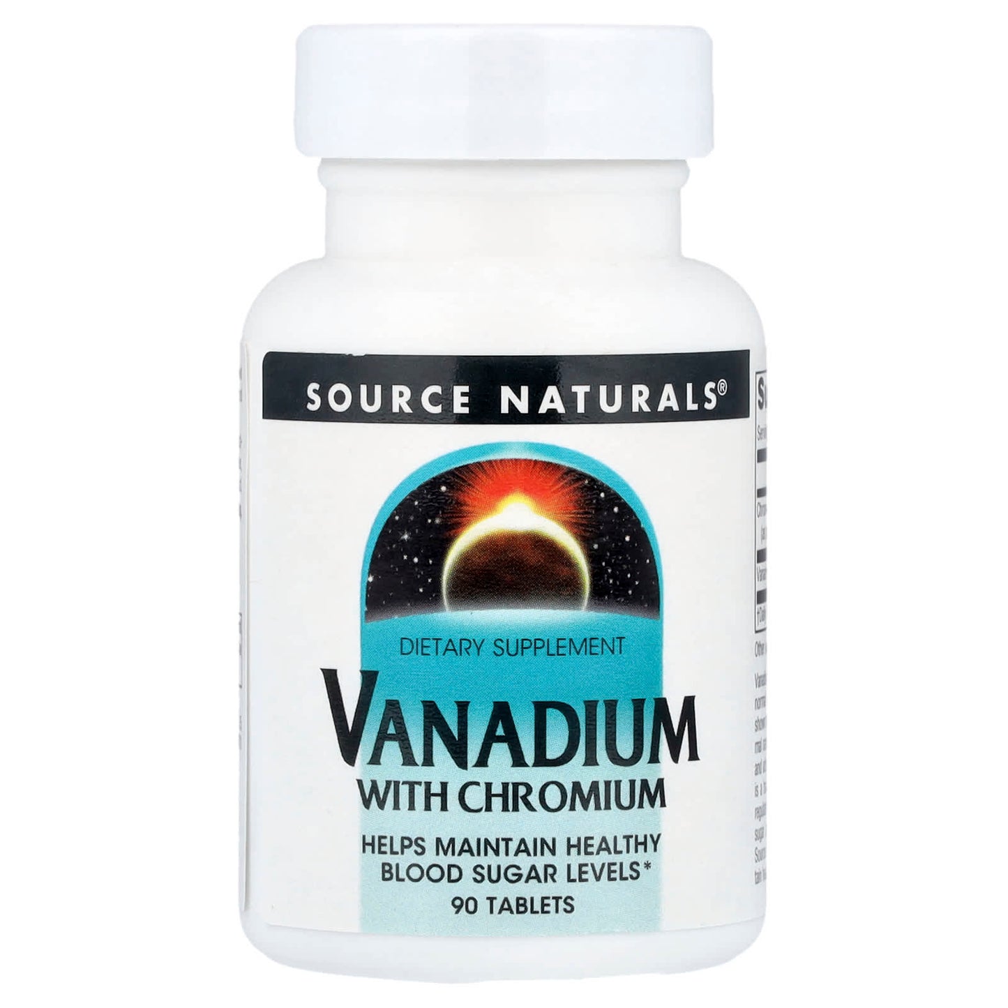 Source Naturals, Vanadium with Chromium, 90 Tablets - Image 1
