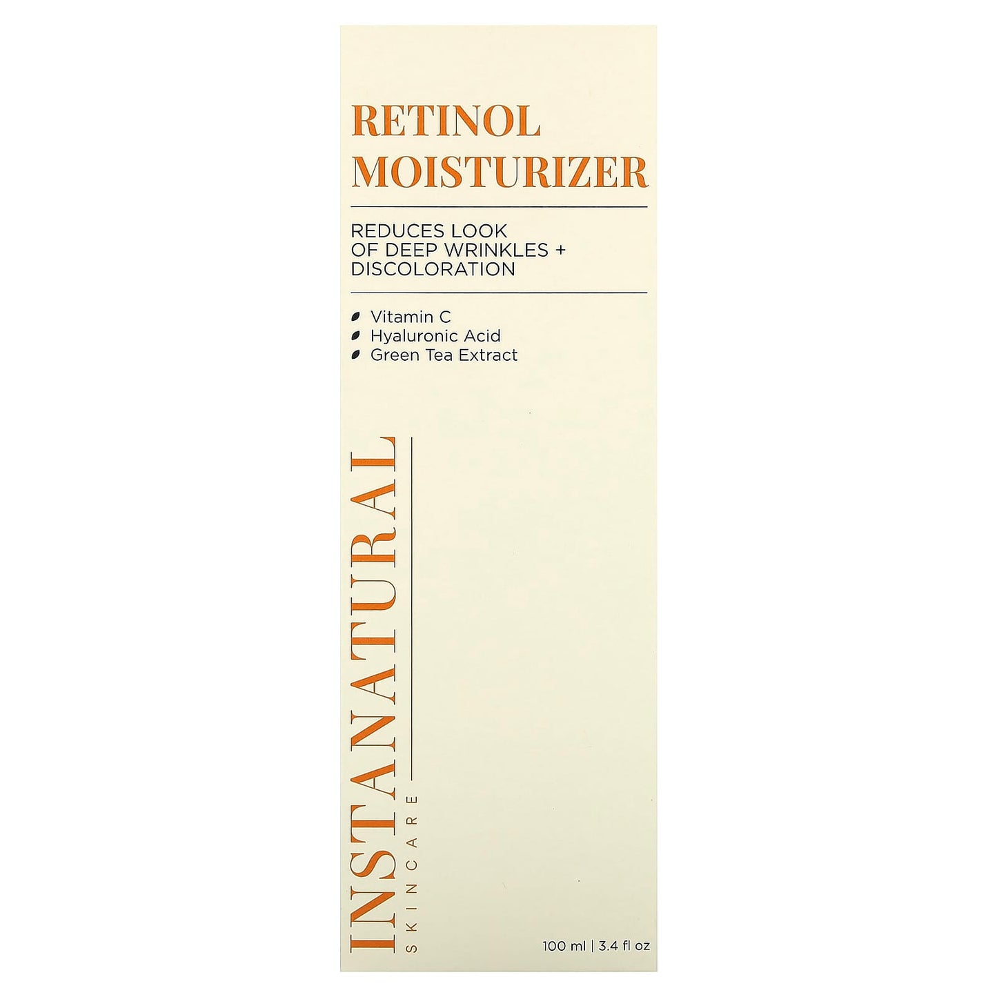 InstaNatural Retinol Moisturizer, 100ml - Reduces Wrinkles & Discoloration - Image 2