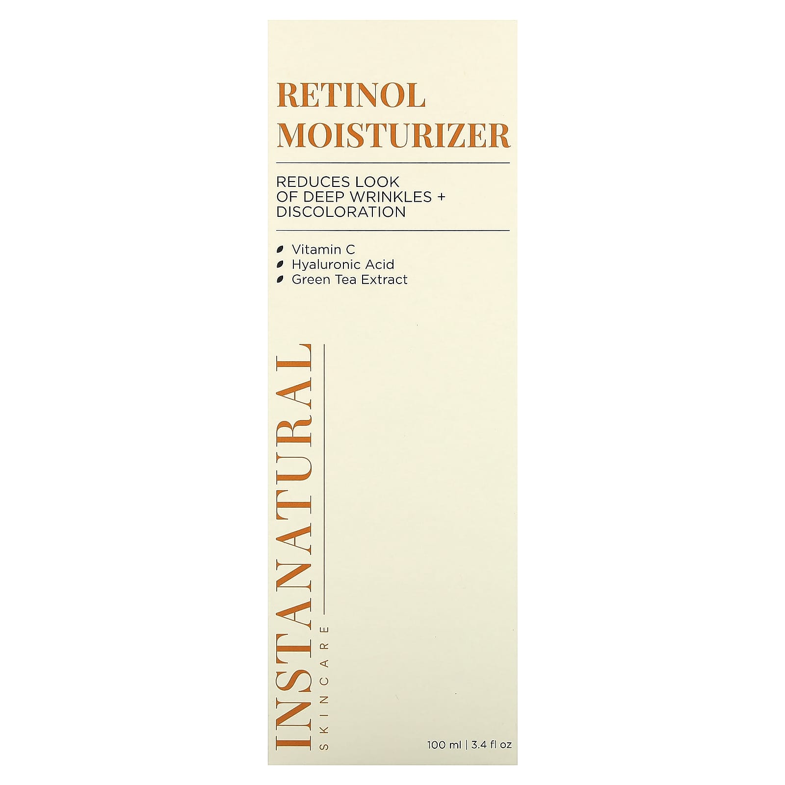 InstaNatural Retinol Moisturizer, 100ml - Reduces Wrinkles & Discoloration - Image 2
