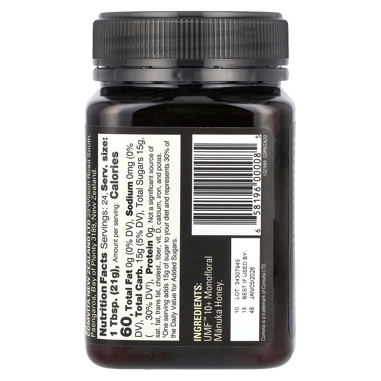 Comvita Manuka Honey, UMF 10+, MGO 263+, Raw & Unpasteurized - Image 2