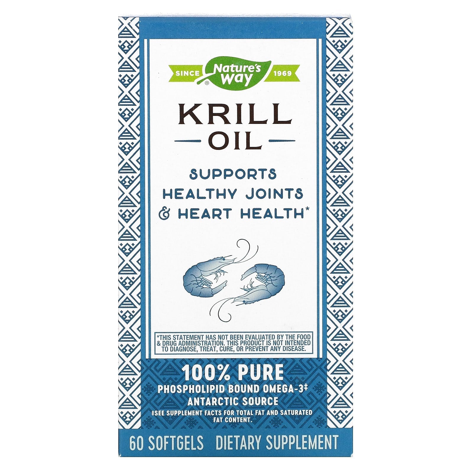 Nature's Way, Krill Oil, 60 Softgels - Image 1